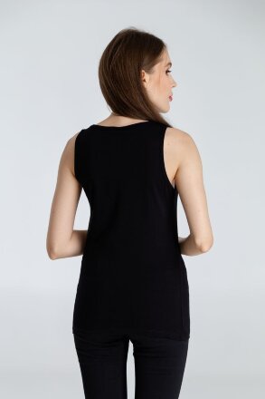 Майка женская «Арт-рокстар. Kiss Me», черная Майка женская «Арт-рокстар. Kiss Me», черная