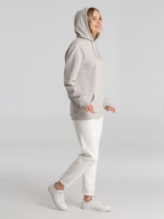 Толстовка с капюшоном унисекс Hoodie, дымчато-серая Толстовка с капюшоном унисекс Hoodie, дымчато-серая