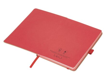 Блокнот A5 Sevilia Color, твердая обложка из крафта, 80 листов, цветной срез и форзац, натуральный/красный Блокнот A5 Sevilia Color, твердая обложка из крафта, 80 листов, цветной срез и форзац, натуральный/красный