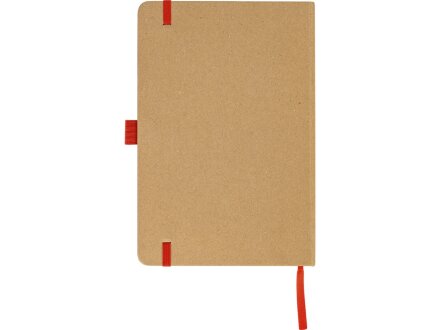 Блокнот A5 Sevilia Color, твердая обложка из крафта, 80 листов, цветной срез и форзац, натуральный/красный Блокнот A5 Sevilia Color, твердая обложка из крафта, 80 листов, цветной срез и форзац, натуральный/красный