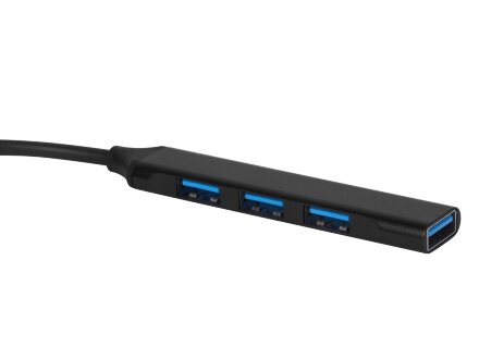 USB-хаб Link с коннектором 2-в-1 USB-C и USB-A, 2.0/3.0, черный USB-хаб Link с коннектором 2-в-1 USB-C и USB-A, 2.0/3.0, черный