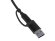 USB-хаб Link с коннектором 2-в-1 USB-C и USB-A, 2.0/3.0, черный