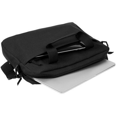 Сумка для ноутбука Delegate, черная Сумка для ноутбука Delegate, черная