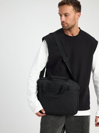 Сумка для ноутбука Delegate, черная Сумка для ноутбука Delegate, черная