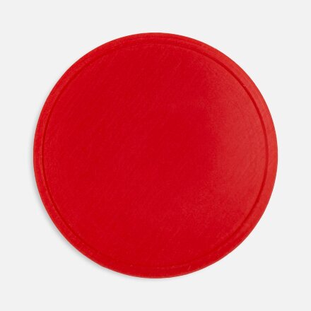 Лейбл из ПВХ Dzeta Round, L, красный Лейбл из ПВХ Dzeta Round, L, красный