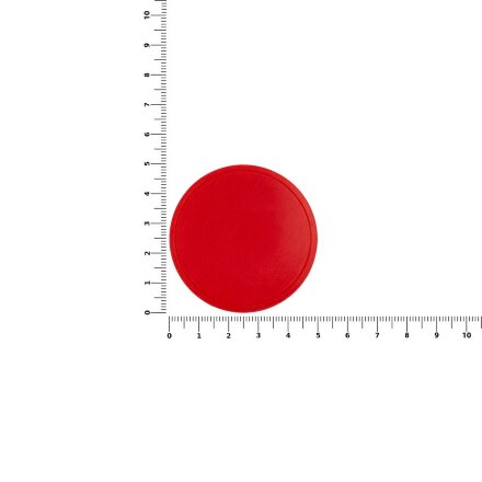 Лейбл из ПВХ Dzeta Round, L, красный Лейбл из ПВХ Dzeta Round, L, красный