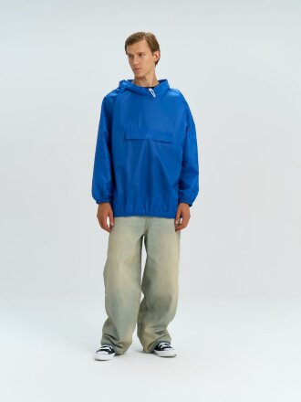 Дождевик-анорак Alatau, укороченный, синий, единый размер Дождевик-анорак Alatau, укороченный, синий, единый размер