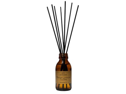 Ароматический диффузор с палочками, апельсин и жасмин, ваниль, 100 мл
