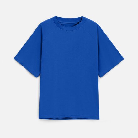 Футболка унисекс оверсайз T2, синяя Футболка унисекс оверсайз T2, синяя