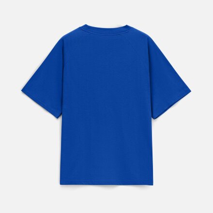 Футболка унисекс оверсайз T2, синяя Футболка унисекс оверсайз T2, синяя
