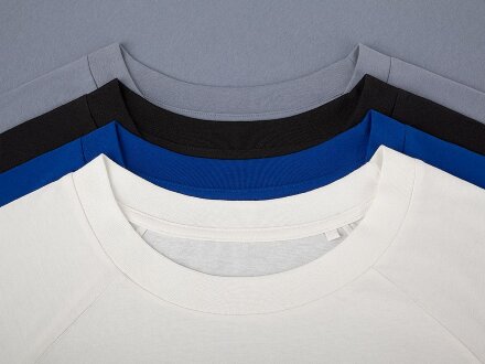 Футболка унисекс оверсайз T2, синяя Футболка унисекс оверсайз T2, синяя