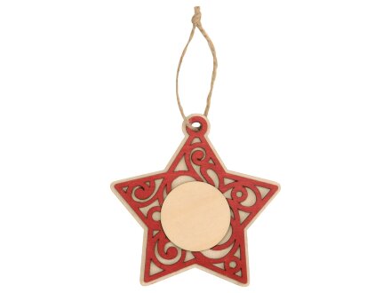 Подвеска деревянная Звезда Подвеска деревянная Звезда