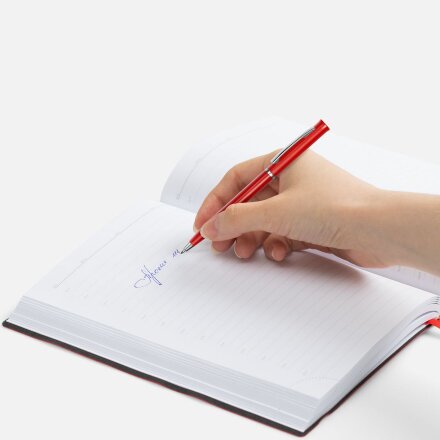 Ручка шариковая Euro Chrome, красная Ручка шариковая Euro Chrome, красная