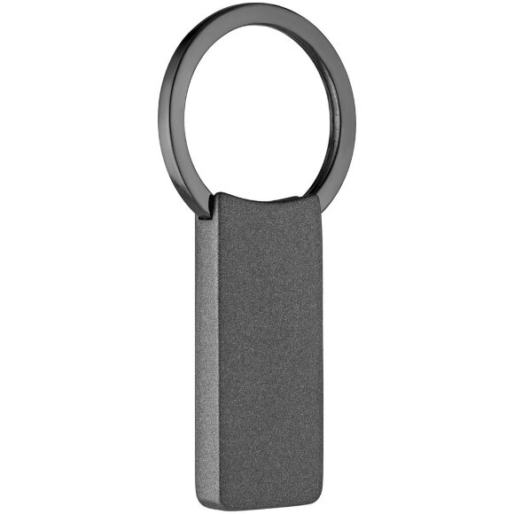 Брелок Graphite, матовый, серый с нанесением логотипа