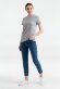 Футболка женская T-bolka Stretch Light Lady, серый меланж с нанесением логотипа