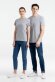 Футболка женская T-bolka Stretch Light Lady, серый меланж с нанесением логотипа