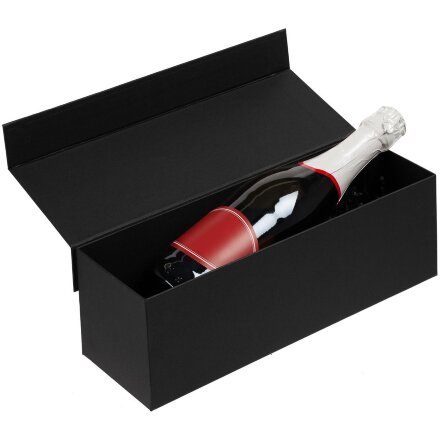 Коробка под бутылку Color Jacket, черная Коробка под бутылку Color Jacket, черная