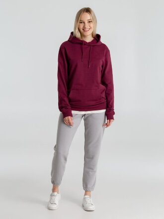 Толстовка с капюшоном унисекс Hoodie, бордовая Толстовка с капюшоном унисекс Hoodie, бордовая