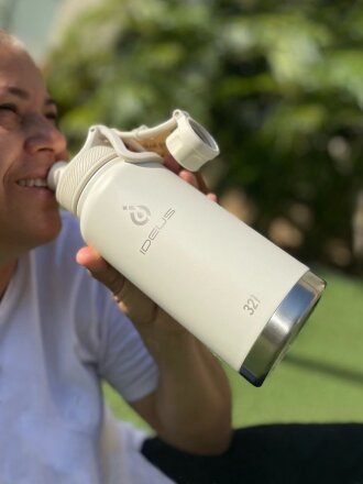 Термобутылка Fujisan XL 2.0, белая (молочная) Термобутылка Fujisan XL 2.0, белая (молочная)