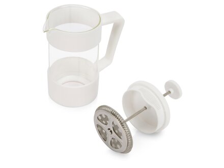 Пластиковый френч-пресс Intense, 600мл, белый Пластиковый френч-пресс Intense, 600мл, белый