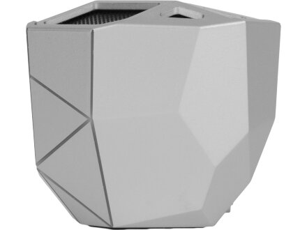 Портативная колонка Geo, серебристый + синяя подсветка Портативная колонка Geo, серебристый + синяя подсветка