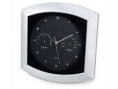 Погодная станция настенная Кусто, серебристый/черный (Р) Погодная станция настенная Кусто, серебристый/черный (Р)