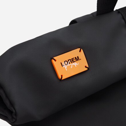 Лейбл из ПВХ Dzeta, XS, оранжевый неон