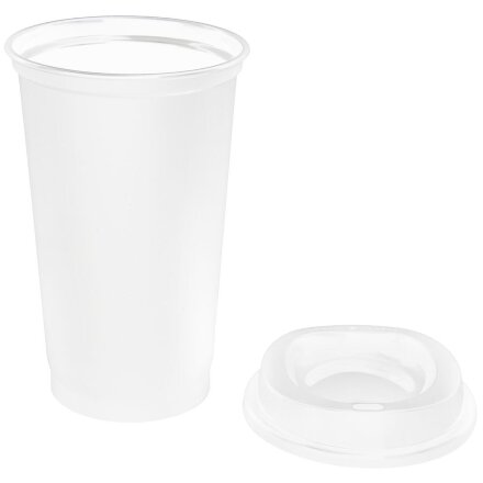 Стакан с крышкой Color Cap White, белый Стакан с крышкой Color Cap White, белый