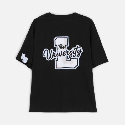 Футболка унисекс оверсайз T3, черная Футболка унисекс оверсайз T3, черная