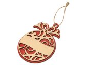 Подвеска деревянная Новогодний шар Подвеска деревянная Новогодний шар