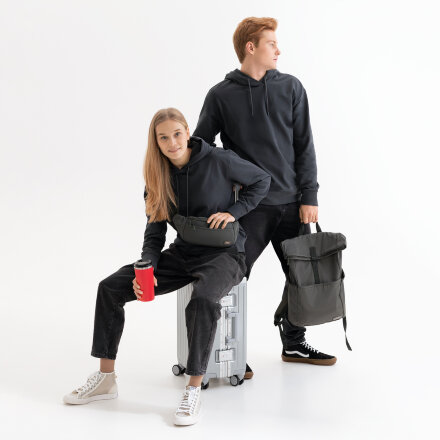 Худи с капюшоном, унисекс ALEX антрацит, размер S Худи с капюшоном, унисекс ALEX антрацит, размер S