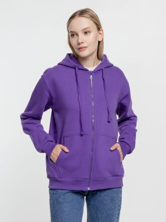 Толстовка на молнии с капюшоном Siverga Heavy 2.0, фиолетовая Толстовка на молнии с капюшоном Siverga Heavy 2.0, фиолетовая