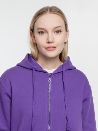 Толстовка на молнии с капюшоном Siverga Heavy 2.0, фиолетовая Толстовка на молнии с капюшоном Siverga Heavy 2.0, фиолетовая