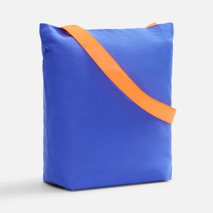 Шопер B5, синий с широкими оранжевыми ручками Шопер B5, синий с широкими оранжевыми ручками