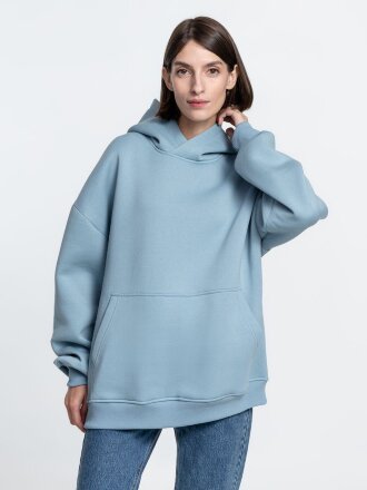 Худи Kulonga Oversize, серо-голубое Худи Kulonga Oversize, серо-голубое