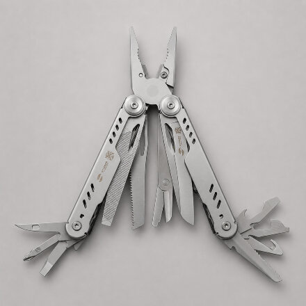 Мультитул Stinger, 110 х 27 мм, 21 функция, сталь, серебристый, в картонной коробке, в комплекте нейлоновый чехол Мультитул Stinger, 110 х 27 мм, 21 функция, сталь, серебристый, в картонной коробке, в комплекте нейлоновый чехол