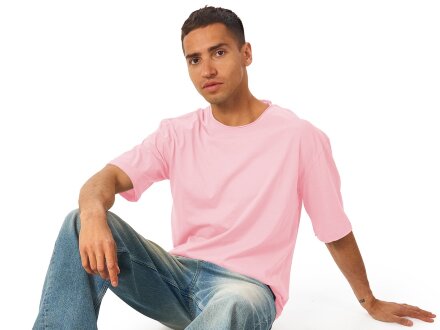 Футболка оверсайз Liyon унисекс, розовый Футболка оверсайз Liyon унисекс, розовый