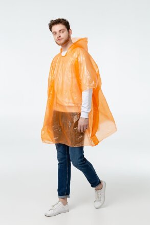 Дождевик-пончо RainProof, оранжевый Дождевик-пончо RainProof, оранжевый