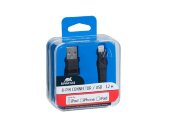 Кабель Lightning MFi 1.2м BK12, черный Кабель Lightning MFi 1.2м BK12, черный