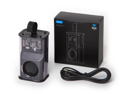 Колонка с RGB подсветкой Sona, черный Колонка с RGB подсветкой Sona, черный