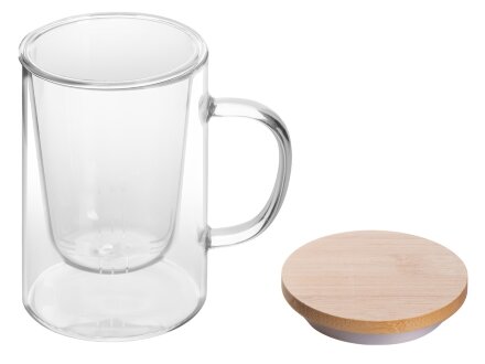 Стеклянная кружка с заварочной емкостью Milfoil Стеклянная кружка с заварочной емкостью Milfoil