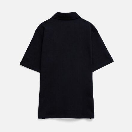 Рубашка поло унисекс Tiimi, черная Рубашка поло унисекс Tiimi, черная