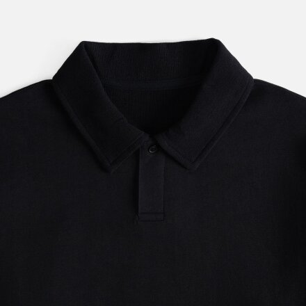 Рубашка поло унисекс Tiimi, черная Рубашка поло унисекс Tiimi, черная