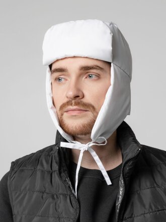 Шапка-ушанка Shelter, белая Шапка-ушанка Shelter, белая