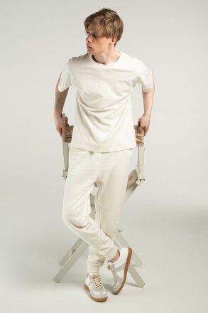 Футболка унисекс оверсайз T3, молочно-белая Футболка унисекс оверсайз T3, молочно-белая