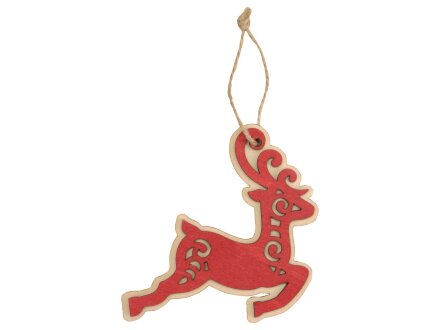 Подвеска деревянная Рождественский олень Подвеска деревянная Рождественский олень