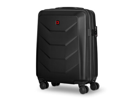 Чемодан WENGER Prymo, чёрный, малый, 40х55х20 см, 36 л, ABS+PC