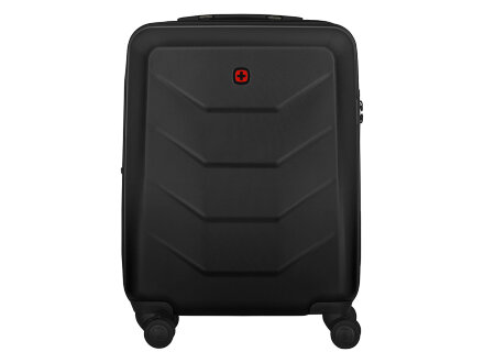 Чемодан WENGER Prymo, чёрный, малый, 40х55х20 см, 36 л, ABS+PC