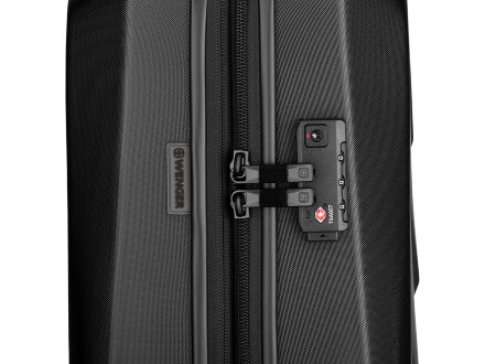 Чемодан WENGER Prymo, чёрный, малый, 40х55х20 см, 36 л, ABS+PC