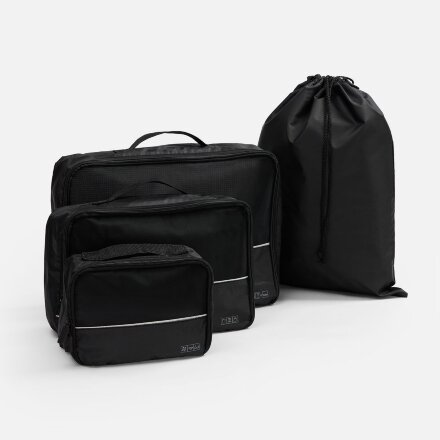 Дорожный набор сумок noJumble 4 в 1, черный Дорожный набор сумок noJumble 4 в 1, черный